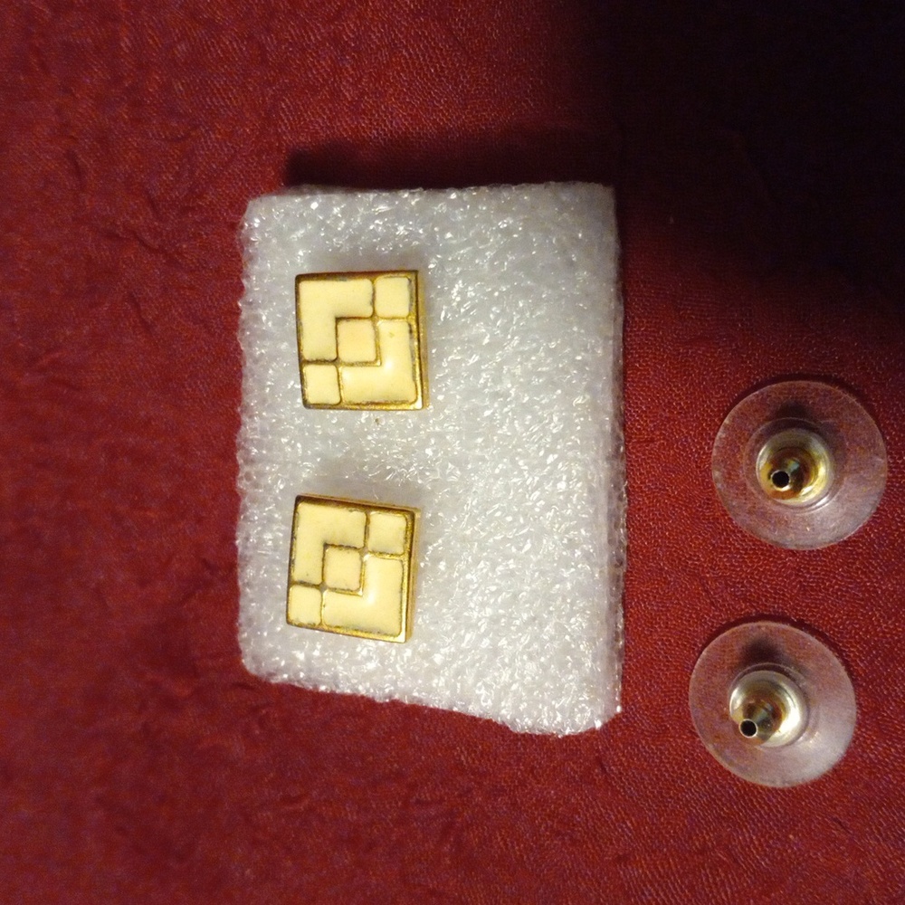 Vintage Monet studded earrings
